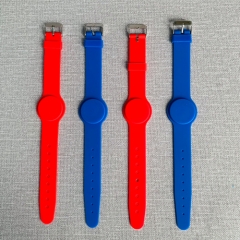 Bright Colours Reusable Adjustable FM11RF08 Passive RFID Wristband