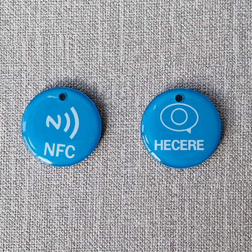 Logo Printed NFC Key 13.56MHz Ntag213 NFC Epoxy Tag