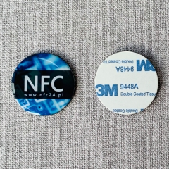Logo Printed NFC Key 13.56MHz Ntag213 NFC Epoxy Tag