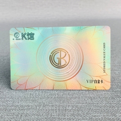 Custom Holographic Medical Laser Rainbow Colorful PVC Plastic RFID Visiting Card