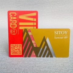 Glossy surface plastic Contact IC Smart Card Frosted RFID card