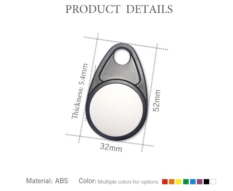 13.56mhz passive key fob rfid tag