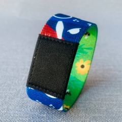 Elastic fabric bracelets reusable NFC wristbands strap / Stretch Woven RFID Wristband