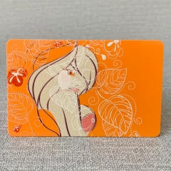 Color embossed card