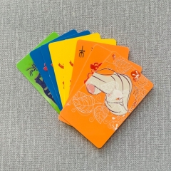 Color embossed card