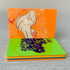 Color embossed card