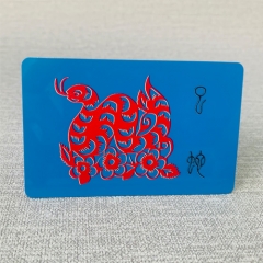 Color embossed card