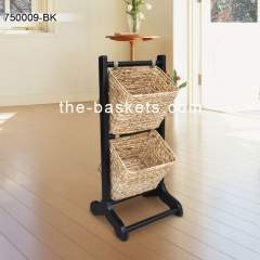 Magazine rack with two tiers