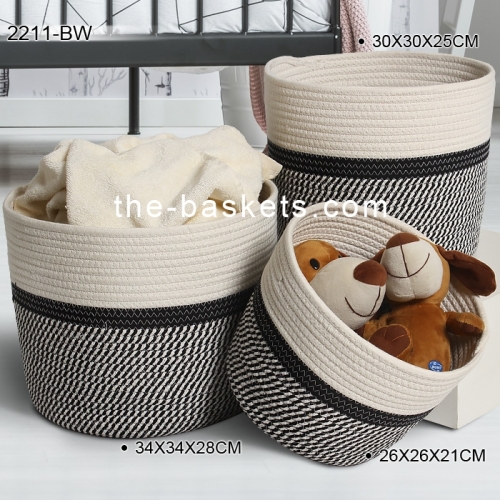 Cotton rope basket