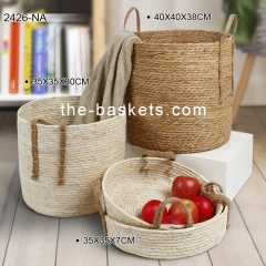 Grass/corn leaf basket