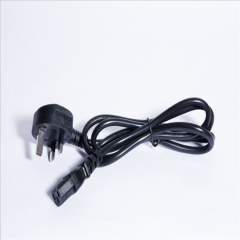 support customization British standard 3 pole power cord desktop computer power cord with plug
