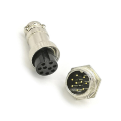 Waterproof GX16 9 pin ac dc male and female plug socket 16mm hole aviation circular cable wire connector