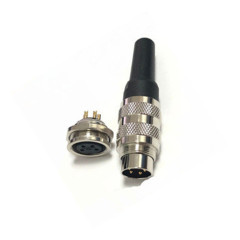 Aviation plug socket connector GX16