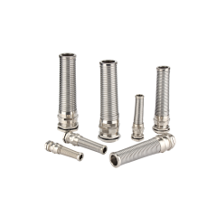 Spiral Cable Gland Brass Nickel Plated