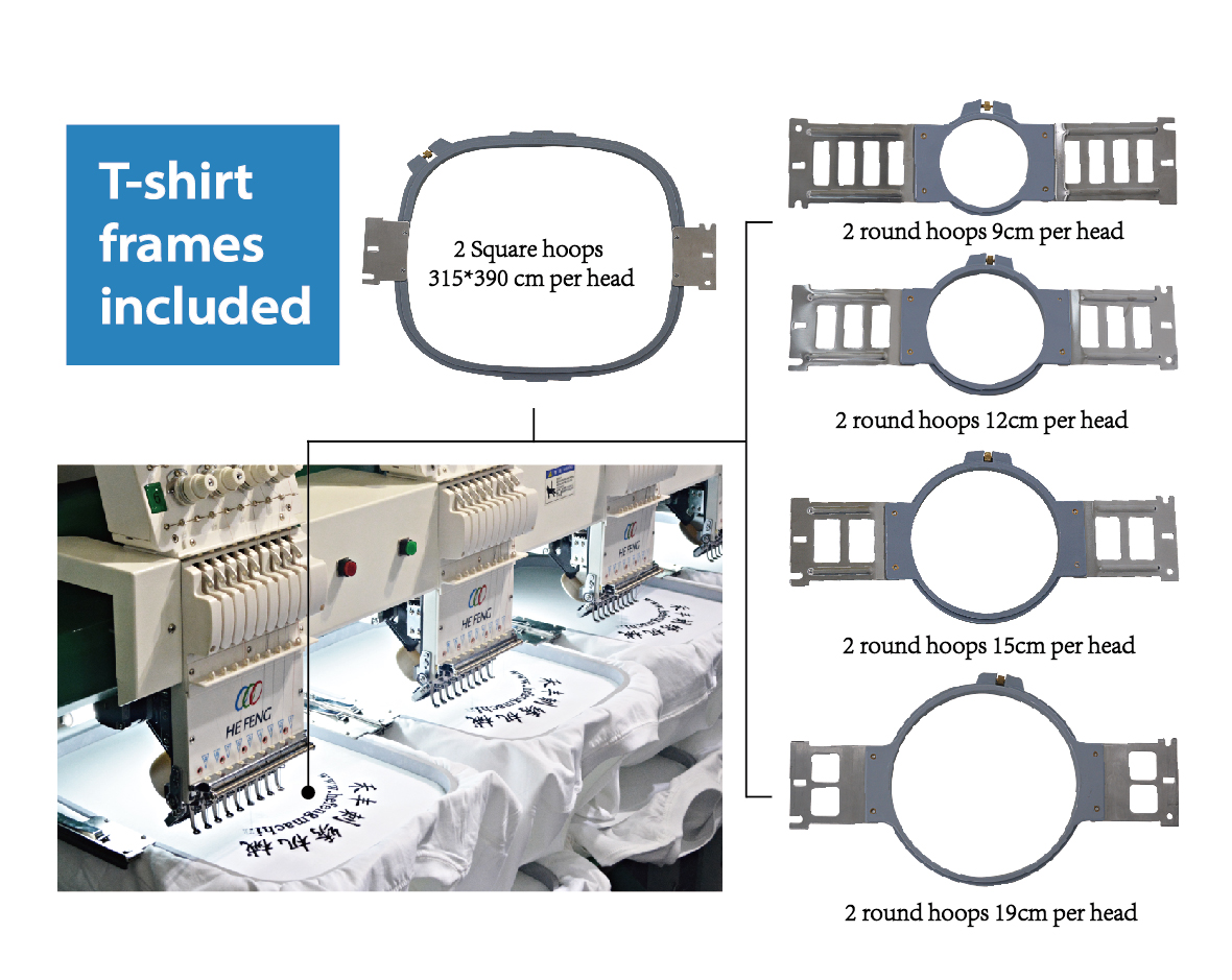 embroidery machine frames