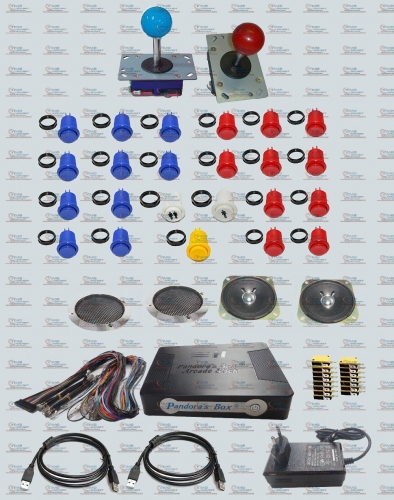 Arcade parts Bundles kit With Pandora Box 4S Arcade Stick game board Long shaft Joystick American style buttons Wiring Harness
