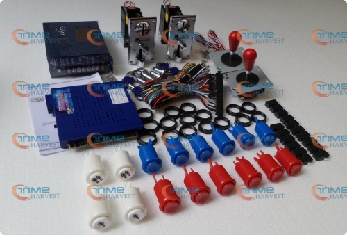 Arcade parts Bundles Kit With 412 in 1 game elf Joystick Microswitches American Style Player Buttons To Build Up Arcade Machine