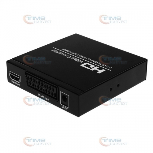 SCART to HDMI Converter Converting box with 5V power adapter NTSC Sega genesis SCART cable for MVS JAMMA CBOX MVS-1C Motherboard