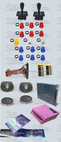 Arcade parts Bundles kit With 815 in 1 Pandora Box 4S american style Joystick american style buttons Microswitches Jamma Harness