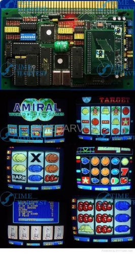 10pcs HOT SPOT AMIRAL casino game pcb with one screen for slot arcade game machine for coin operated game arcade cabinet machine