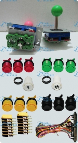 DIY Arcade parts Bundles With Joystick Push button Microswitch To Build Up Arcade Machine By Yourself