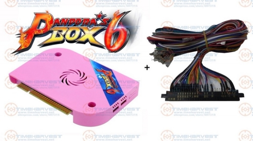 2018 New Original Pandora Box 6 JAMMA Ver. JAMMA harness 1300 in 1 Games board CGA VGA HDM 720P for Arcade Game Marchine Cabinet