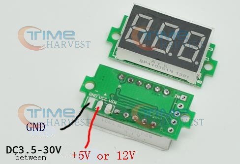 10 pcs Three Digital Readout measurement 5V or 12V meter PCB Measurer small board for JAMMA harness arcade game cabinet machine