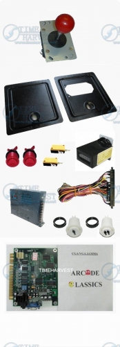 Arcade parts Bundles kits With Joystick Push button Microswitch Coin door Jamma harness to Build Up Arcade Machine By Yourself
