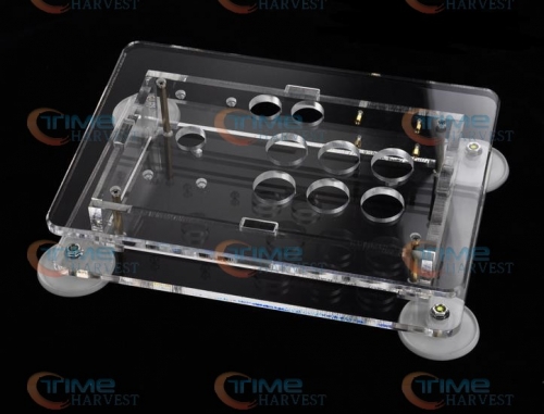 The transparency acrylic case for joystick The rocker plastics acrylic case diaphanous cabinet arcade rocker cover for joystick