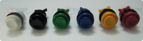 50Pcs American style push button new model 28mm mounting hole american nylon button 6 colour available arcade machineaccessories