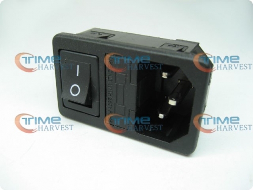 10pcs Rectangle Switch Socket with black switch for arcade Cocktail Machine accessories/coin operated game arcade cabinet parts