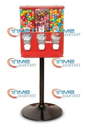 High Quality Coin Operated Slot Machine for Toy Vending Cabinet/triple Capsule Vending Machine/Bulk Vendor/Penny-in-the-slot