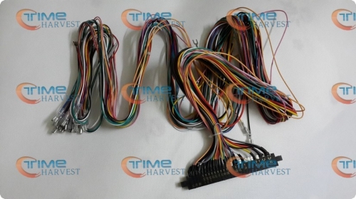 Free shipping Jamma Harness with 5, 6 action button wires 28pin wiring with 5,6 buttons wires parts for arcade game machine