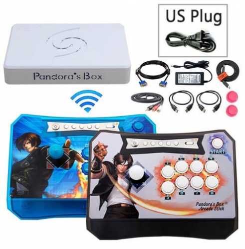 Pandora Box 5 Wireless Arcade Game Controller Joystick kit 960 in 1 Fighting 2 Players Wireless Stick console for PS3 PC TV