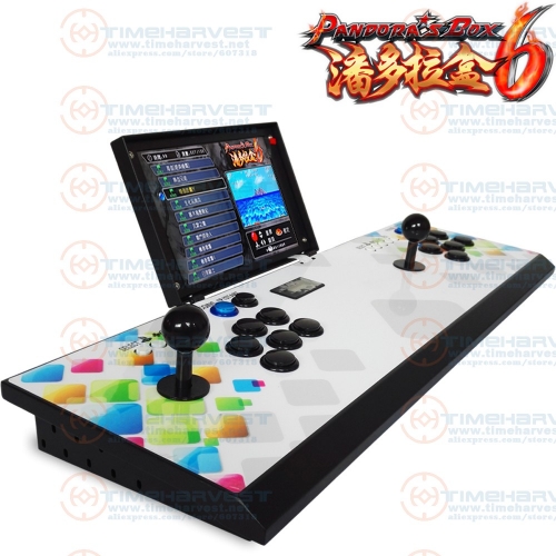 New Bartop Arcade Maschine 2 Players 10 inches LCD Table Top Video Game box console Joystick with Pan dora box multi games board