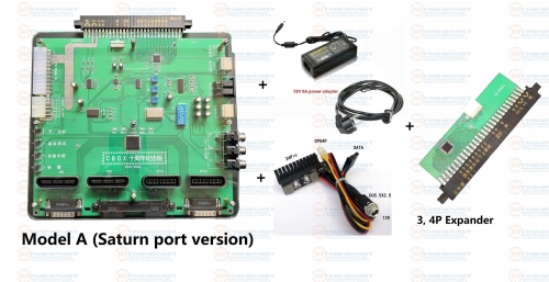 Super Gun CBOX Converter JAMMA To Saturn Joypad SNK Gamepad SEGA MD joypad RGBS Output For Any JAMMA Arcade Game PCB MVS mother