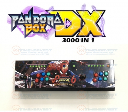 2 plysers Pan dora box DX Arcade joysticks 6 LED buttons console TV game control VGA HDMI 720P video output