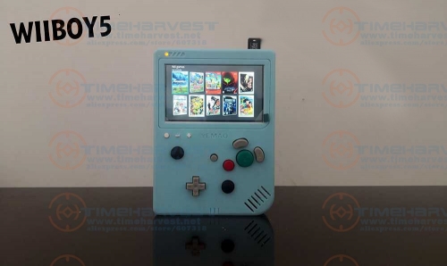 4.3 inch IPS LCD GAMEBOY 5 with Double joystick WII & NGC 2 in 1 Game Boy Modified by Original PCB NO Raspberry Pi Not simulator