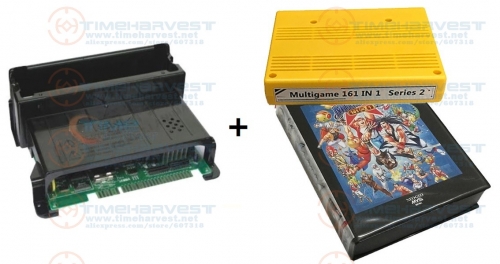 New version Neo Geo 161 in 1 Multi Games Cartridge Arcade Updated Version Series 2 with JAMMA SNK MVS Motherboard 1A / 1B / 1C