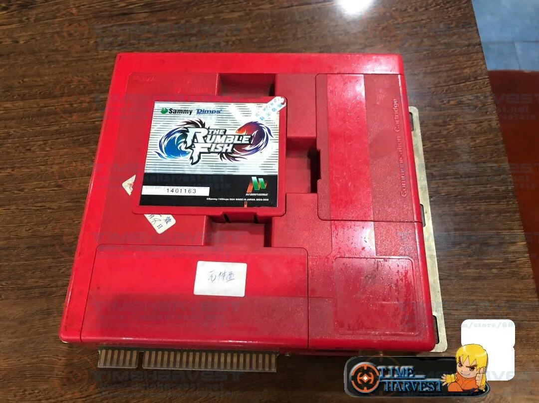 Original Sammy atomiswave used Game Motherboard with The Rumble Fish Game Cartridge Second-hand Atomiswave JAMMA Game Board