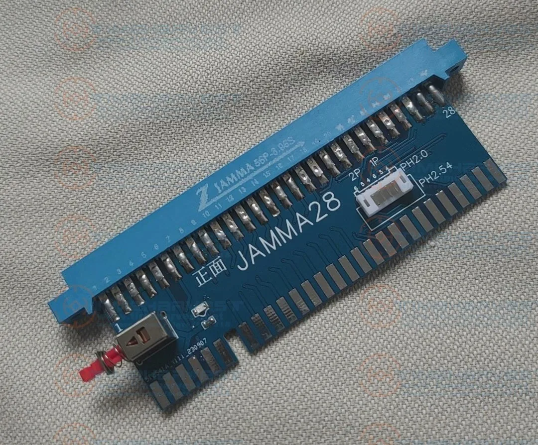 Good quality JAMMA extender Adaptater jamma male to female 28P connecter with Power switch for JAMMA Game Box arcade machine