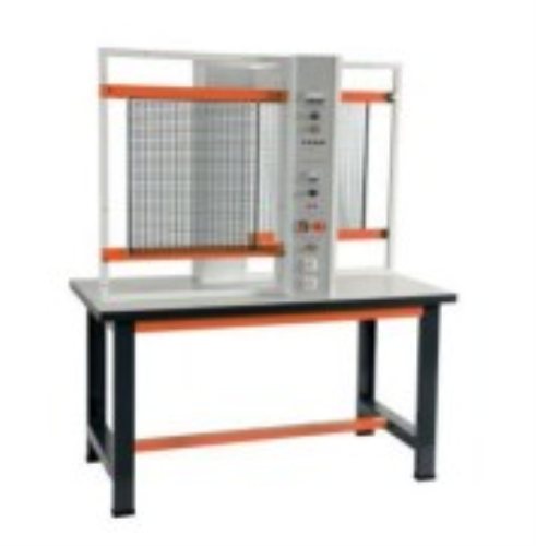 2-Sided Industrial Electrical Wiring Bench and 4 Stools Vocational Education Equipment For School Lab Electrical Automatic Trainer