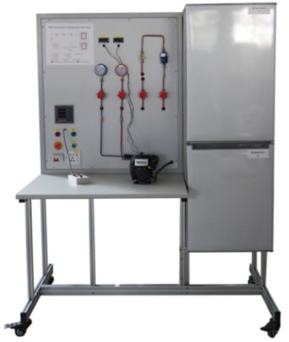 Capacity control methods in refrigeration Vocational Education Equipment For School Lab Air Conditioner Trainer Equipment