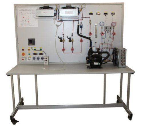Twin evaporator skills trainer Teaching Education Equipment For School Lab Refrigeration Training Equipment