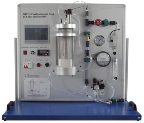 Fluidisation and Fluid Bed Heat Transfer Unit Didactic Education Equipment Fluid Mechanics Experiment Equipment