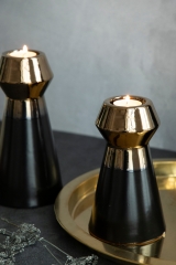 Black and Gold Candleholder