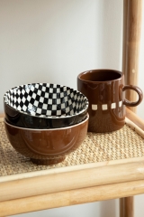 Vintage Checkerboard Tableware Collection