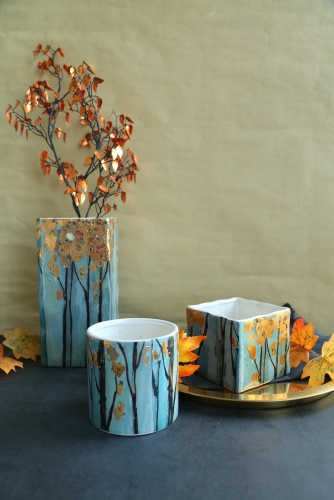 Gold Leaf Planter Collection