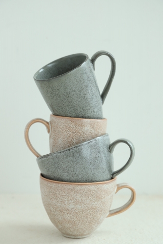 Grey Reactive Glaze Mug