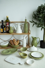 Vintage Embossed Stoneware Cookware Collection